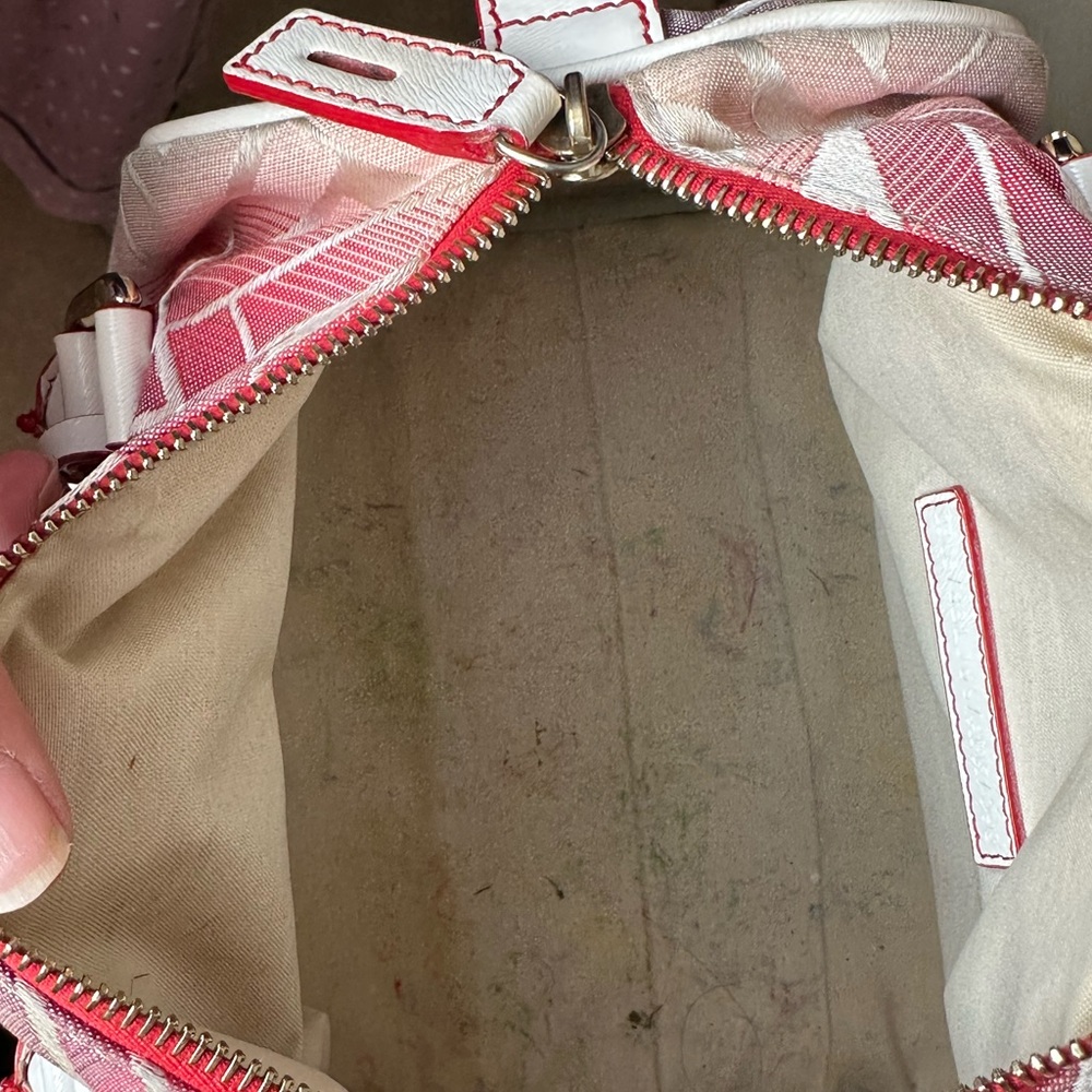 Fendi Pink Gradient Logo Satchel with White Handles - Picture 9 of 10